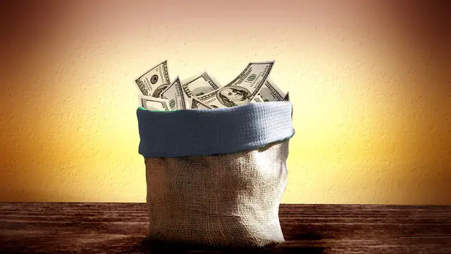 Money bag, run on the bank - Overdraft Fees