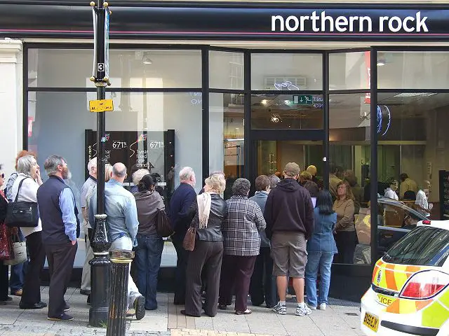 Bank Run Northern Rock America