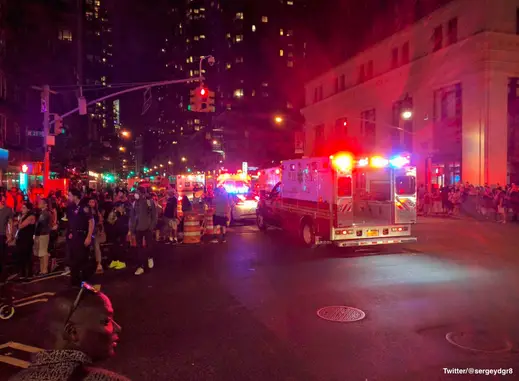 New York City Manhattan Explosion - indications are it was an intentional act