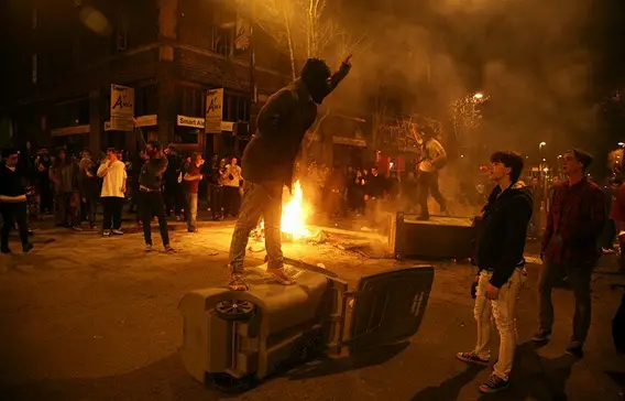 Anti-Free Speech Rioters Block Milo Yiannopoulos UC Berkeley Speech