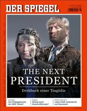 Der Spiegel Trump Clinton Cover