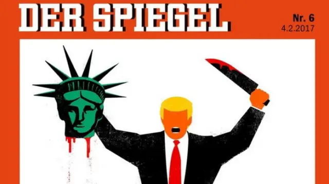 Controversial: Der Spiegel Trump Cover Depicts Trump Beheading Statue Of Liberty