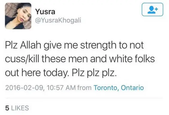 Yusra Khogali hate crime