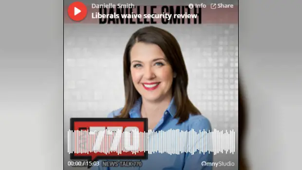 Talking Trudeau & China With Danielle Smith On News Talk 770