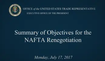 U.S. Releases NAFTA Renegotiation Objectives