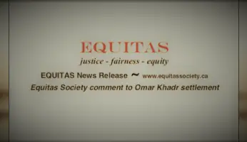 Veterans' Equitas Society Statement On Omar Khadr Payment