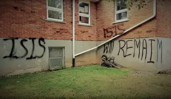 Ontario Baptist Church Set On Fire & Vandalized With Pro-ISIS Graffitti