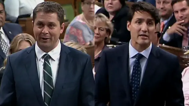 Scheer Rips Trudeau For Hanging Out With Billionaires & Bankers While Shutting Out Middle Class