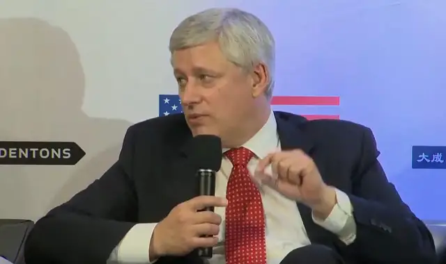 Former PM Stephen Harper Speaks About Past Free Trade Agreements