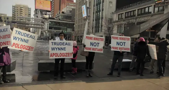 Trudeau Hijab Hoax Protest Main Photo