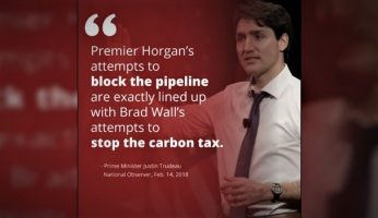 Trudeau Compares Pipelines, Carbon Tax