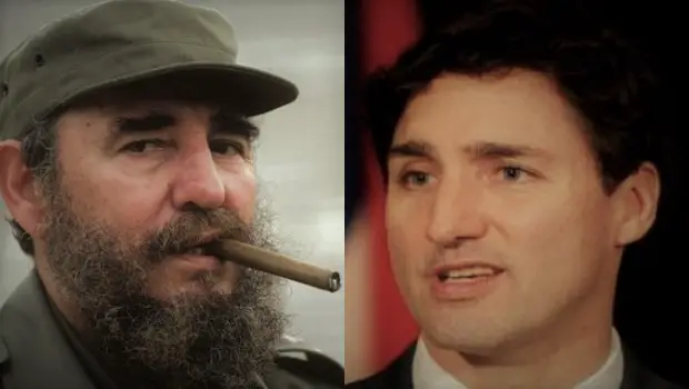 Trudeau Fidel Castro