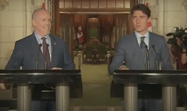 Trudeau Horgan Pipeline Delays Cost Canada