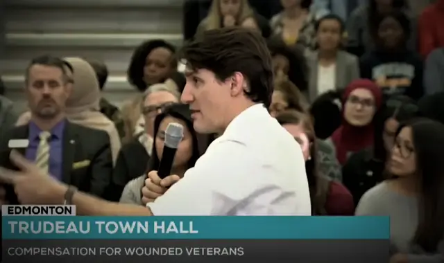 Trudeau Town Hall Canadian Veterans Betrayal