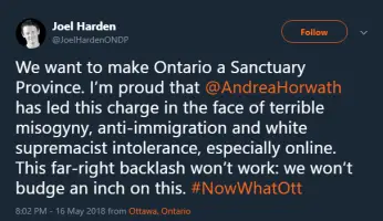 Joel Harden NDP Radical Extremist