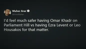 Maher Arar Tweet Omar Khadr