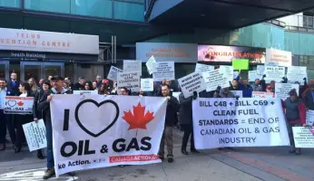 Canadian Oil Protest