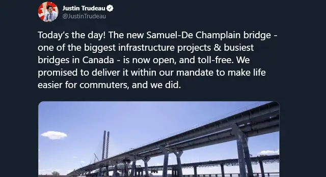 Trudeau Bridge Climate Crisis