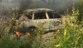 Suspects Burning Vehicle Gillam Manitoba