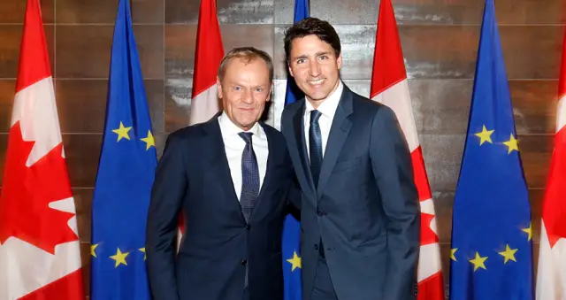 Trudeau Tusk European Union Elites