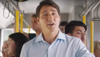 Justin Trudeau Bus Ad