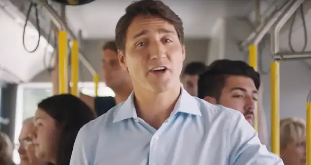 Justin Trudeau Bus Ad
