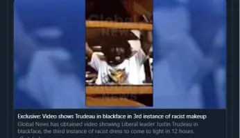 Trudeau Blackface Photo Again