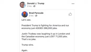 Trump Facebook Canada Job Losses