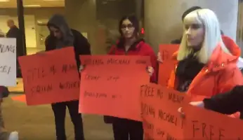 Huawei Canada Totally Not Paid Protesters
