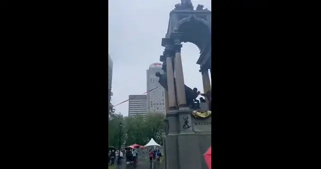 Radical Mob Tears Down Statue