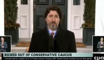 Conservative leader Justin Trudeau