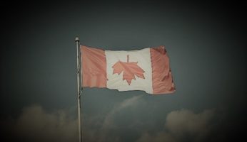 Canada upside down flag