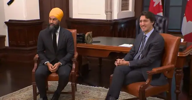 Justin Trudeau Jagmeet Singh Pact