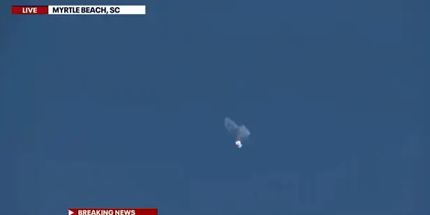 Chinese Spy Balloon Shot Down