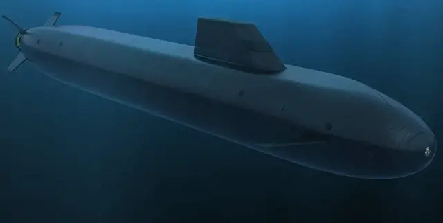 A photo of the Dreadnought SSBN design by BAE Systems. The future SSN-AUKUS design will be based upon the SSBN Dreadnought design, supplemented with additional technology from the United States